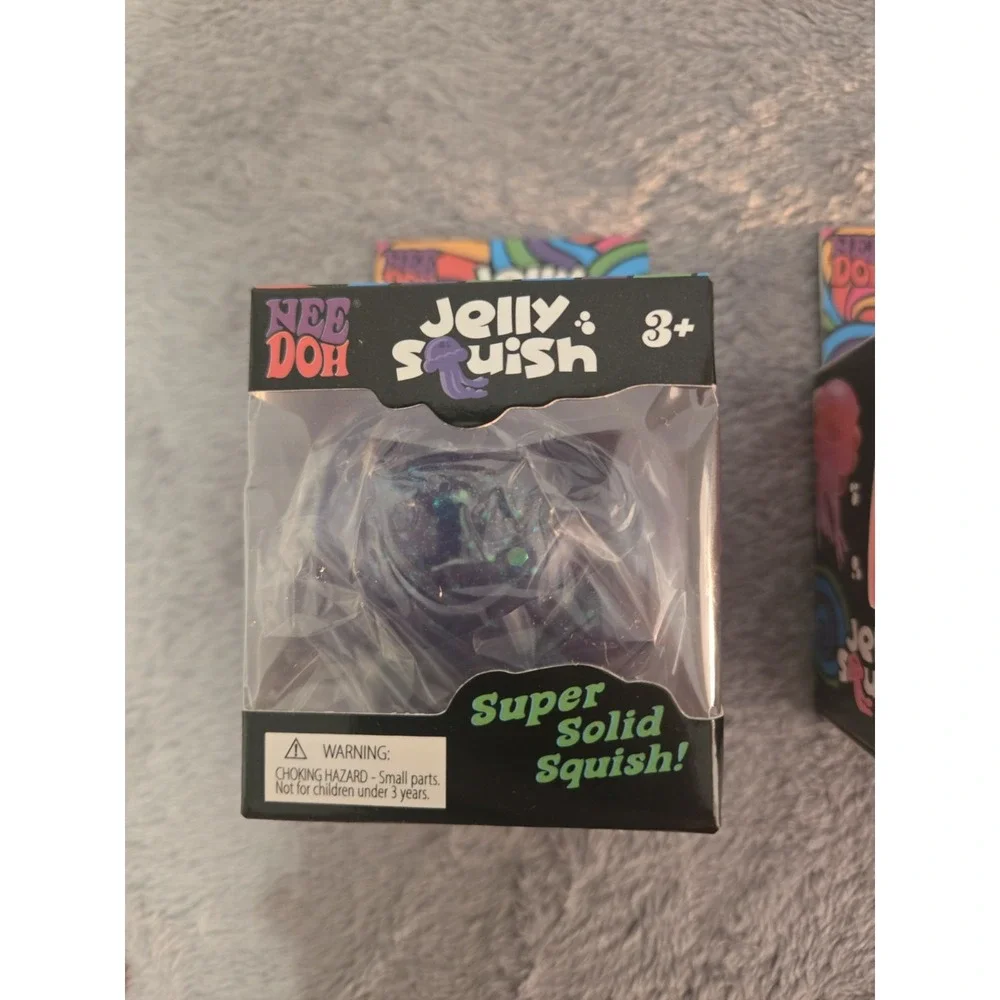 NeeDoh Jelly Squish Jellyfish (DUPE) Fidget Sensory Stress  Squishy Lot Of 3